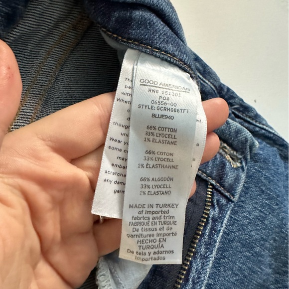 Good American | Good Classic High Rise Straight Jeans - Picture 3 of 3